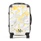 Gold Marble Initials Customised Personalised Suitcase