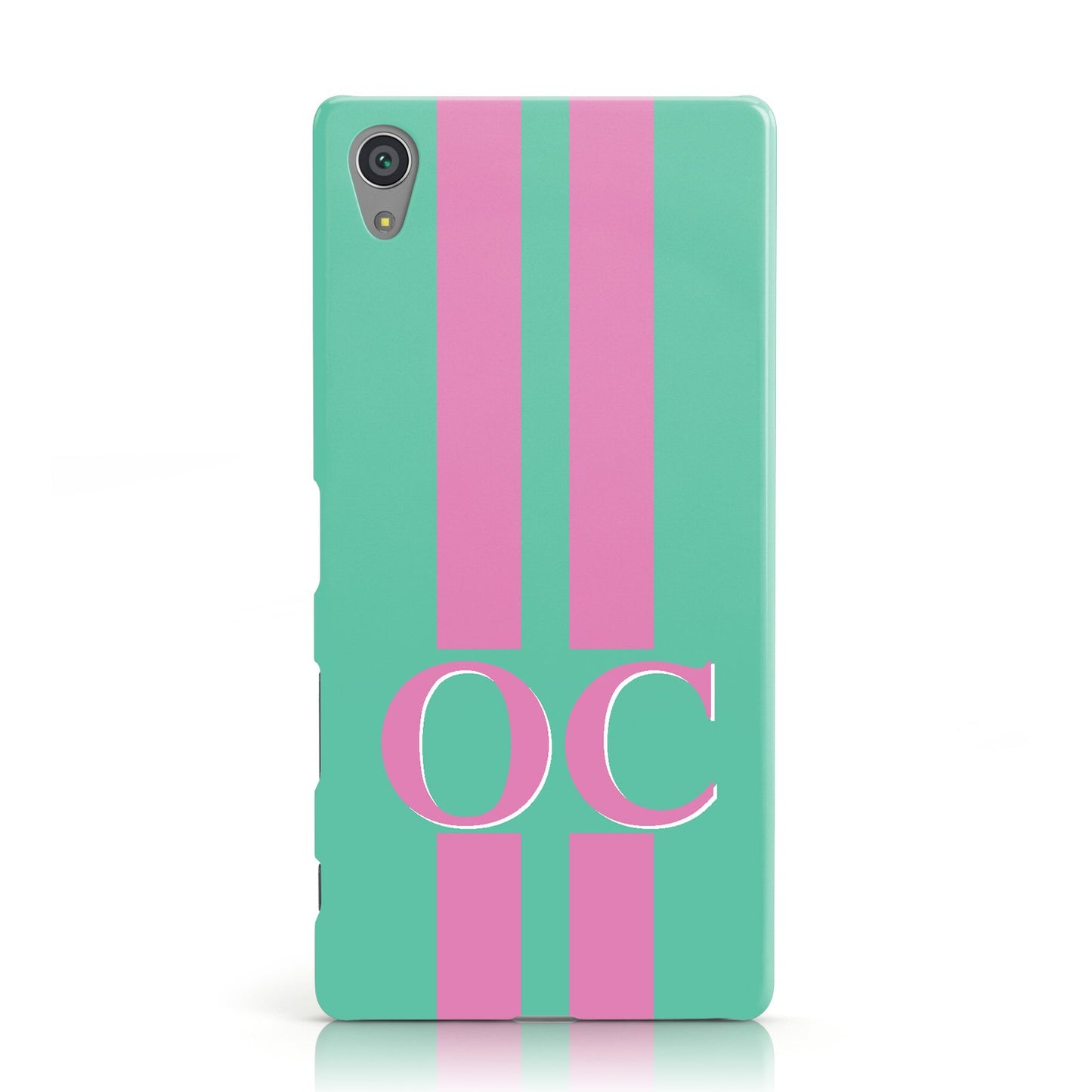 Green Personalised Initials Sony Xperia Case