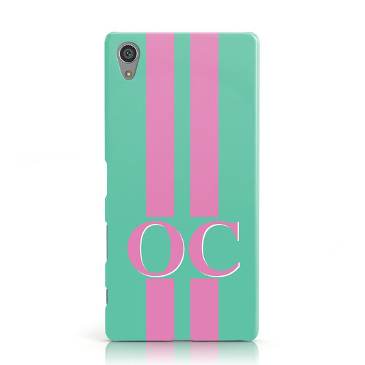 Green Personalised Initials Sony Xperia Case