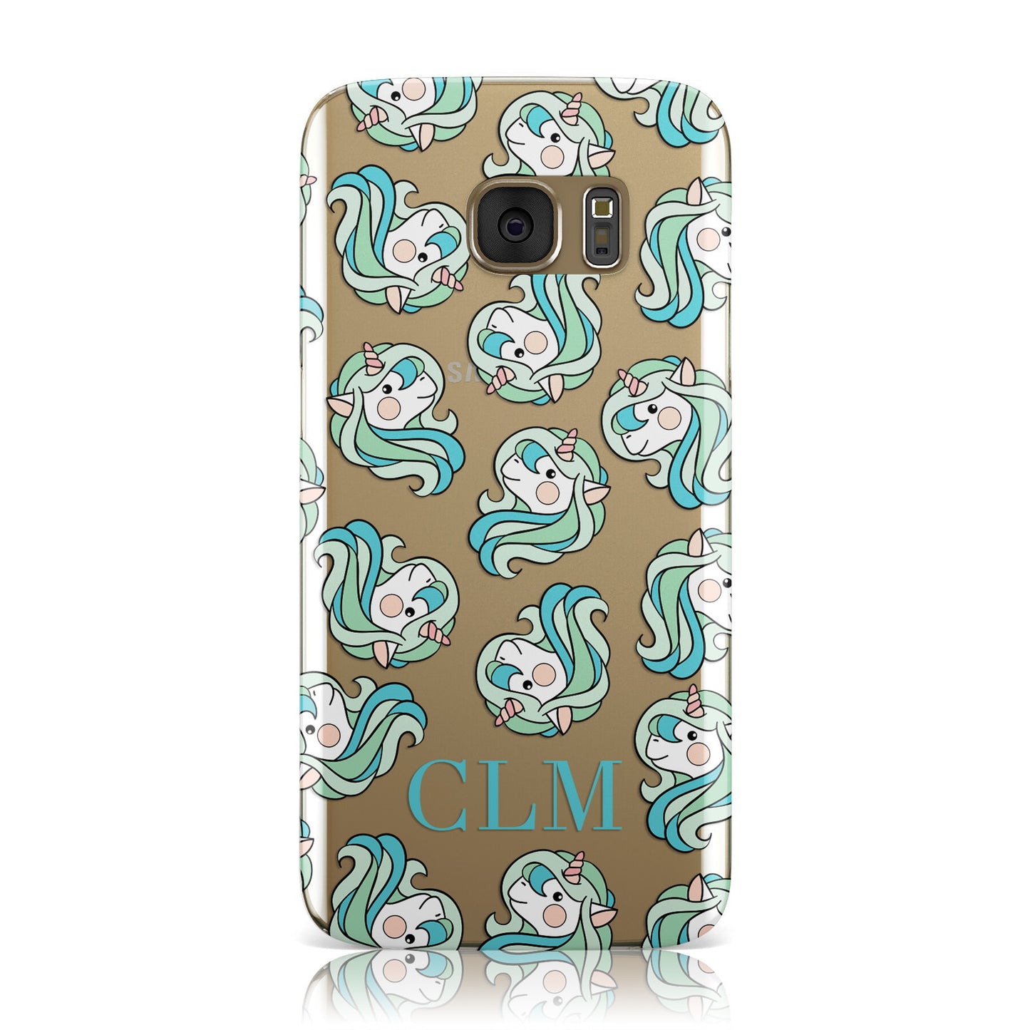 Green Unicorn Personalised Samsung Galaxy Case