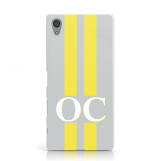 Grey Personalised Initials Sony Xperia Case