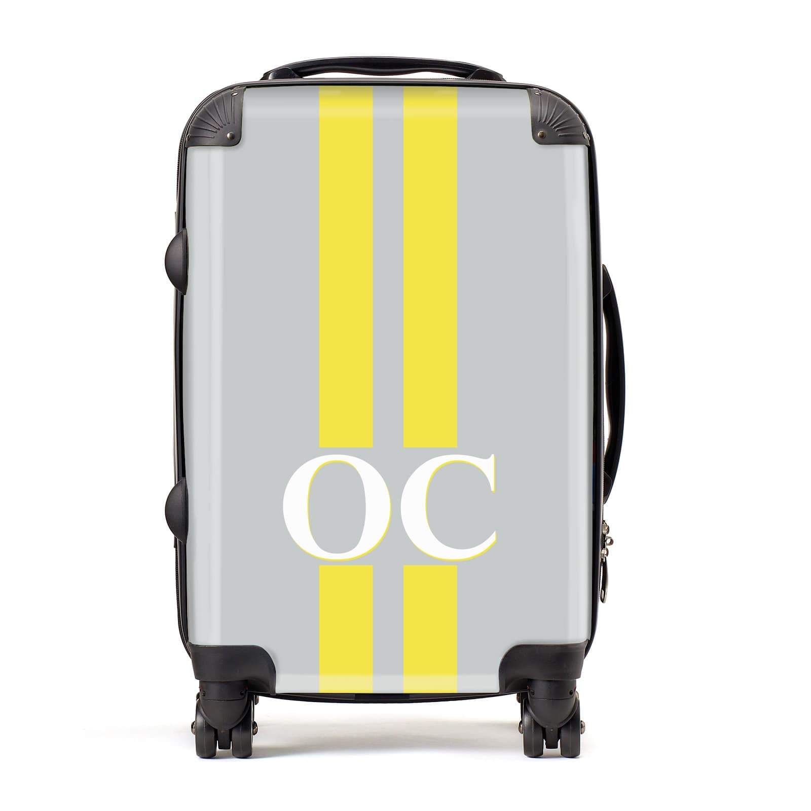 Grey Personalised Initials Suitcase
