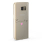 Personalised Handwritten Name Heart Clear Custom Samsung Galaxy Case Fourty Five Degrees