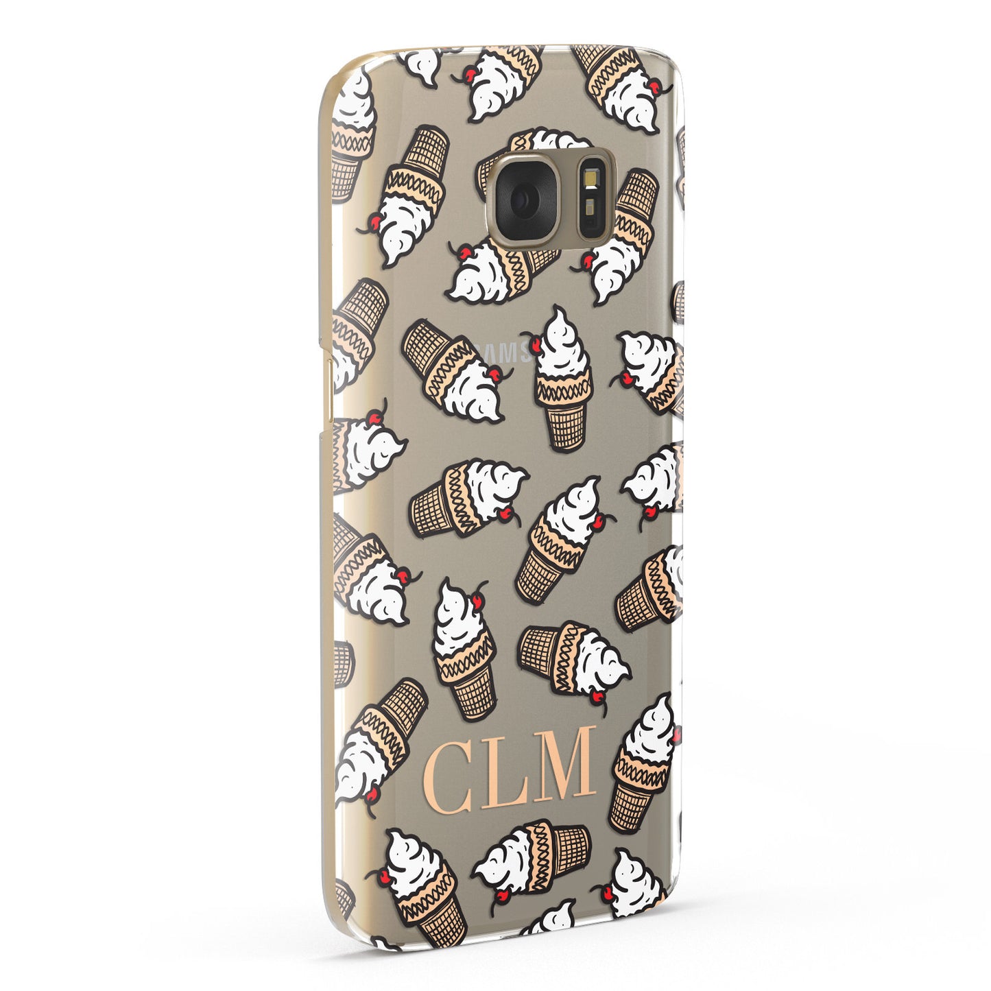 Personalised Ice Cream Initials Samsung Galaxy Case Fourty Five Degrees