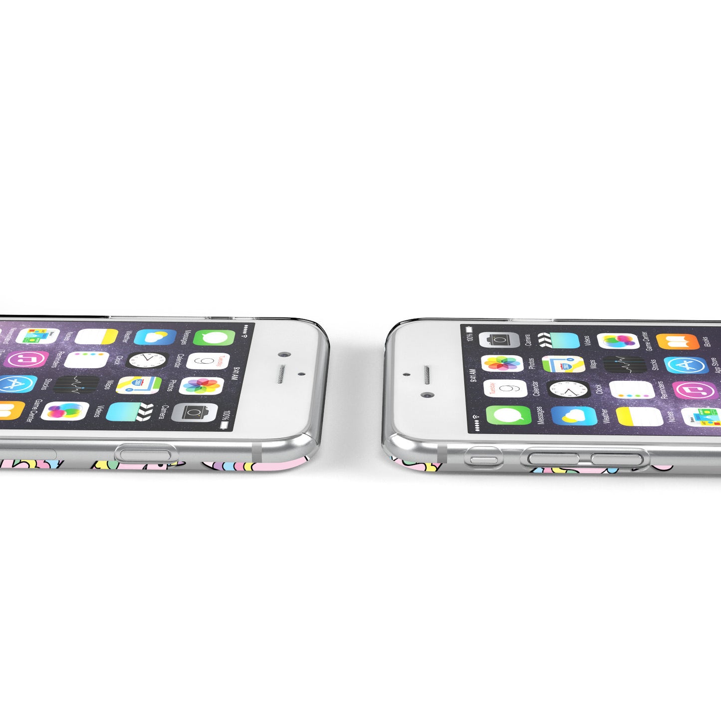 Ice Cream Unicorn Personalised Apple iPhone Case Ports Cutout