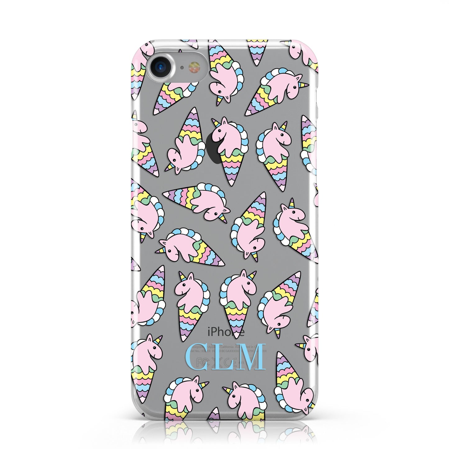 Ice Cream Unicorn Personalised Apple iPhone Case