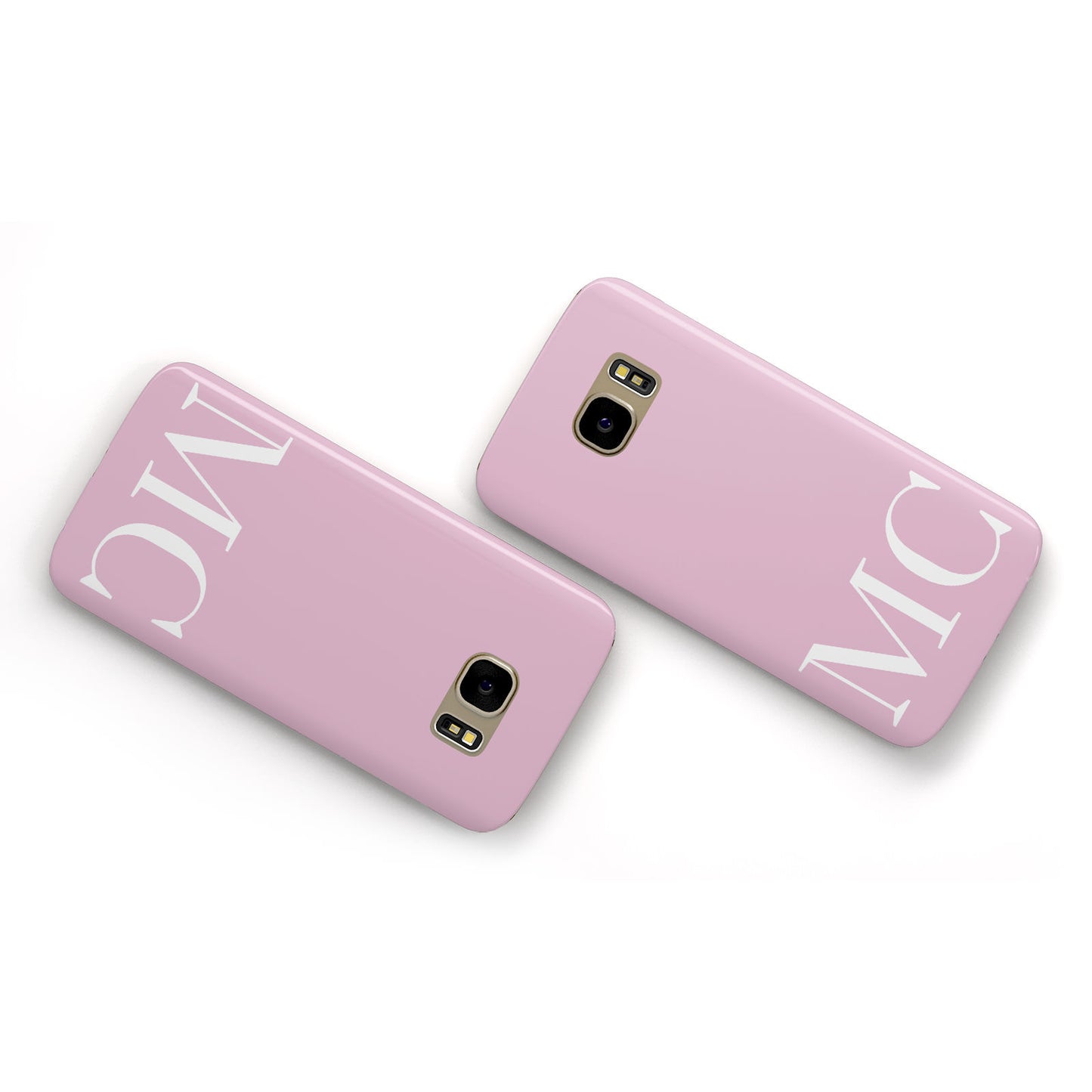 Initials Personalised 2 Samsung Galaxy Case Flat Overview