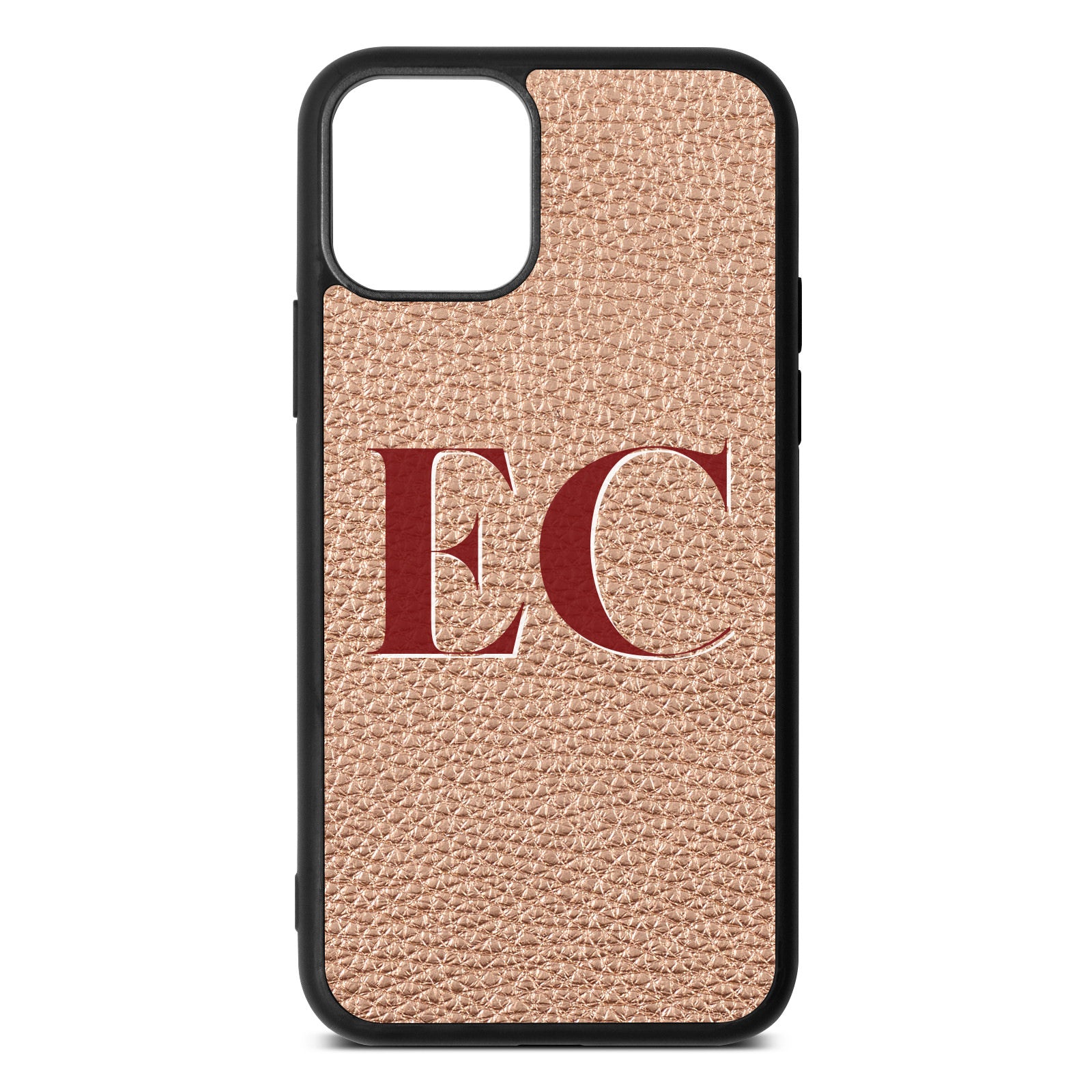 iPhone 11 Pro Rose Gold Pebble Leather Case