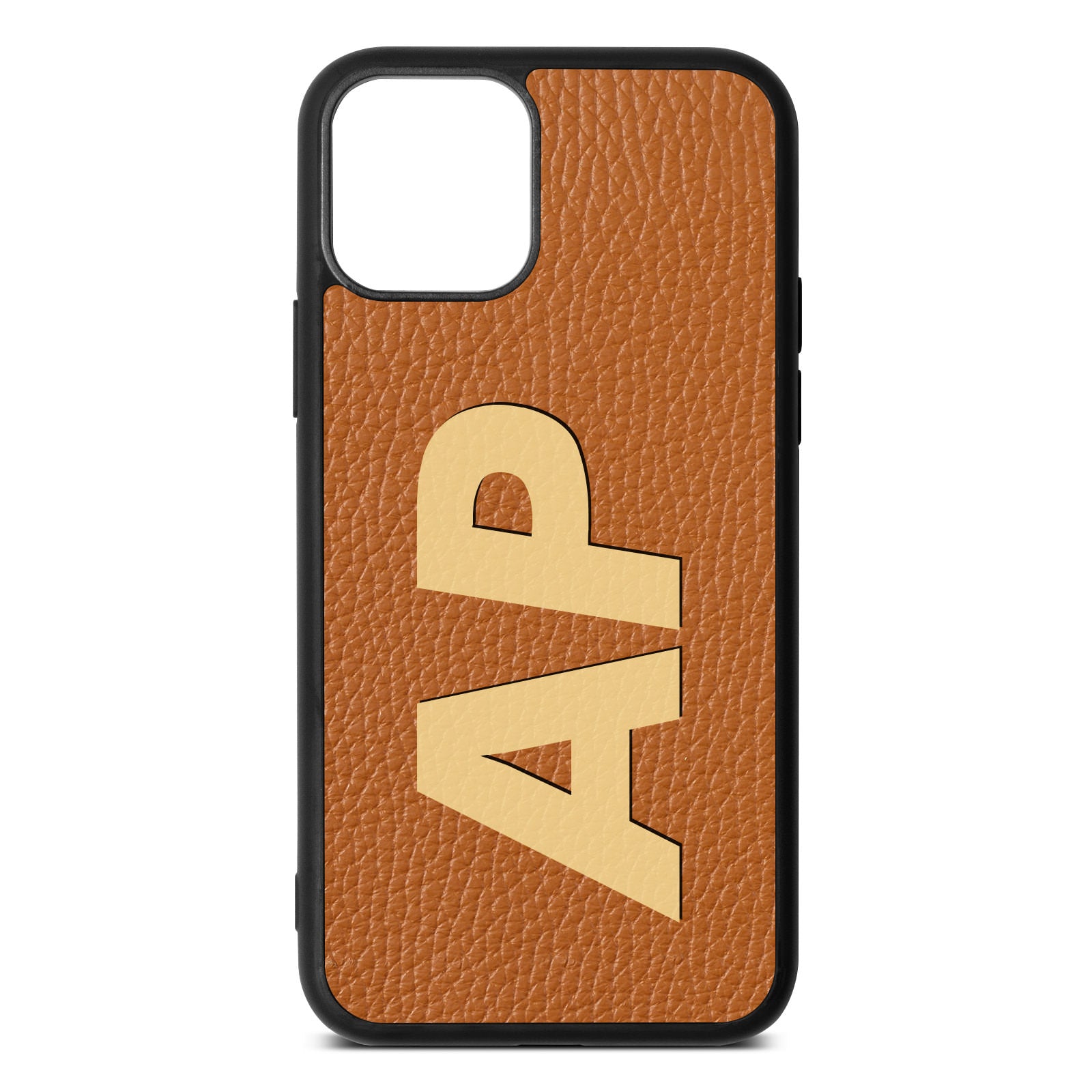 iPhone 11 Pro Tan Pebble Leather Case