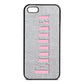 iPhone 5 Silver Pebble Leather Case