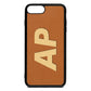 iPhone 8 Plus Tan Pebble Leather Case