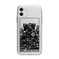 King of Pentacles Monochrome Apple iPhone 11 in White with Bumper Case