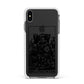 King of Pentacles Monochrome Apple iPhone Xs Max Impact Case White Edge on Black Phone