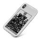 King of Pentacles Monochrome iPhone X Bumper Case on Silver iPhone