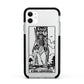 King of Swords Monochrome Apple iPhone 11 in White with Black Impact Case