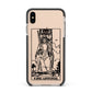 King of Swords Monochrome Apple iPhone Xs Max Impact Case Black Edge on Gold Phone