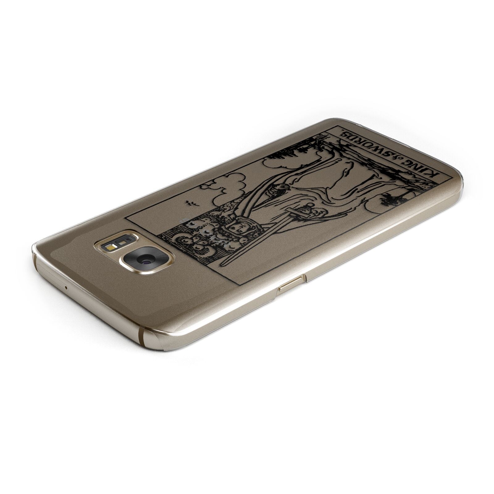 King of Swords Monochrome Samsung Galaxy Case Top Cutout
