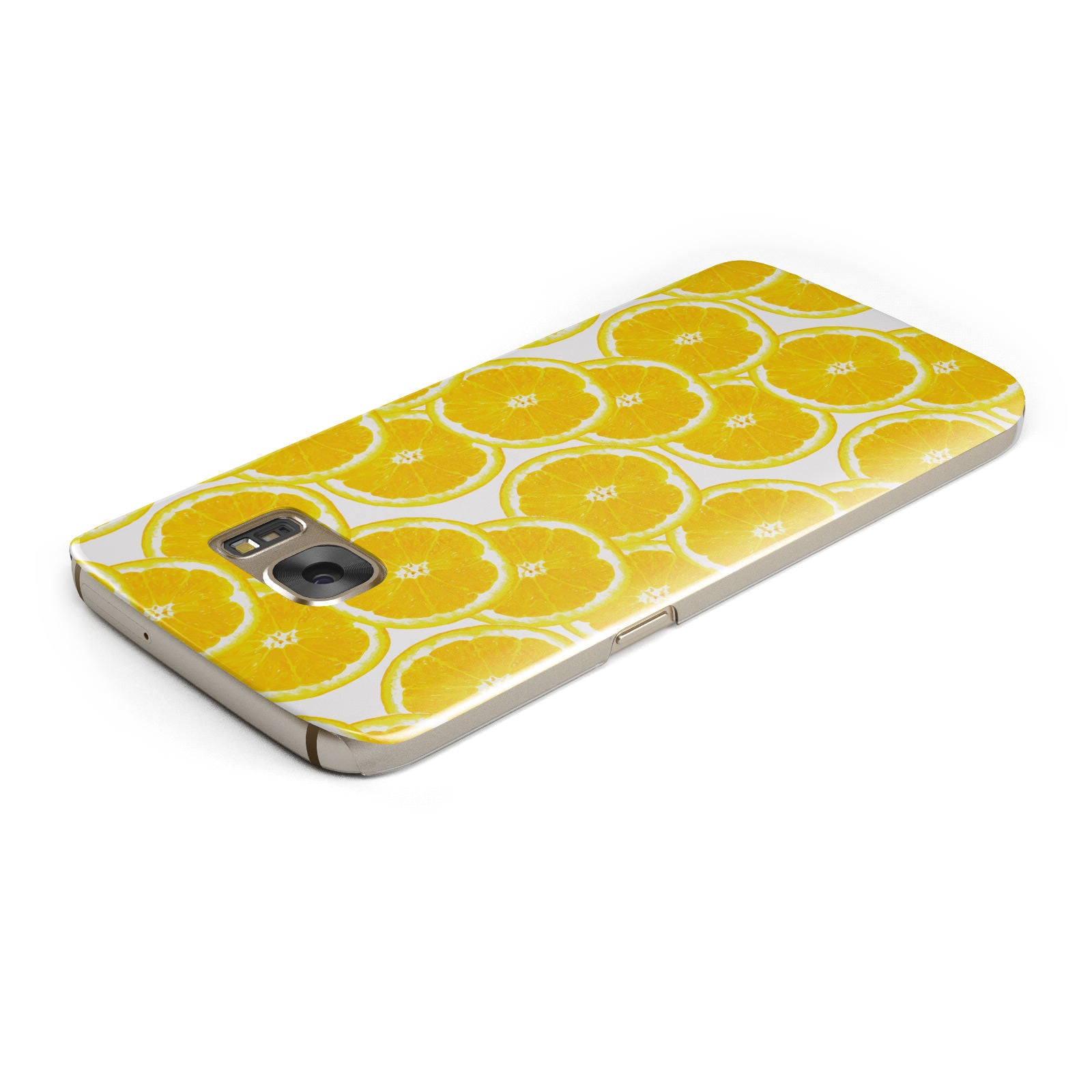Lemon Fruit Slices Samsung Galaxy Case Top Cutout