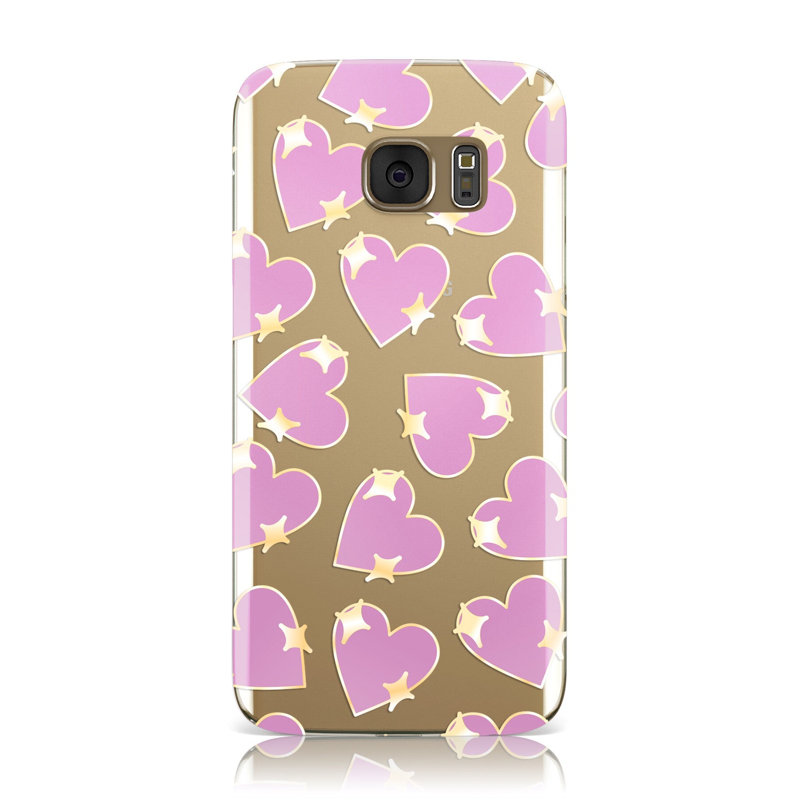 Love Heart Transparent Samsung Galaxy Case