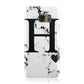 Marble Big Initial Personalised Samsung Galaxy Case