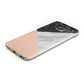 Marble Black White Grey Peach Samsung Galaxy Case Bottom Cutout