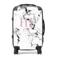 Marble Blush Pink Initial & Heart Personalised Suitcase