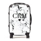 Marble Heart Personalised Initials Suitcase