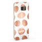 Personalised Marble Name Initials Rose Gold Dots Samsung Galaxy Case Fourty Five Degrees