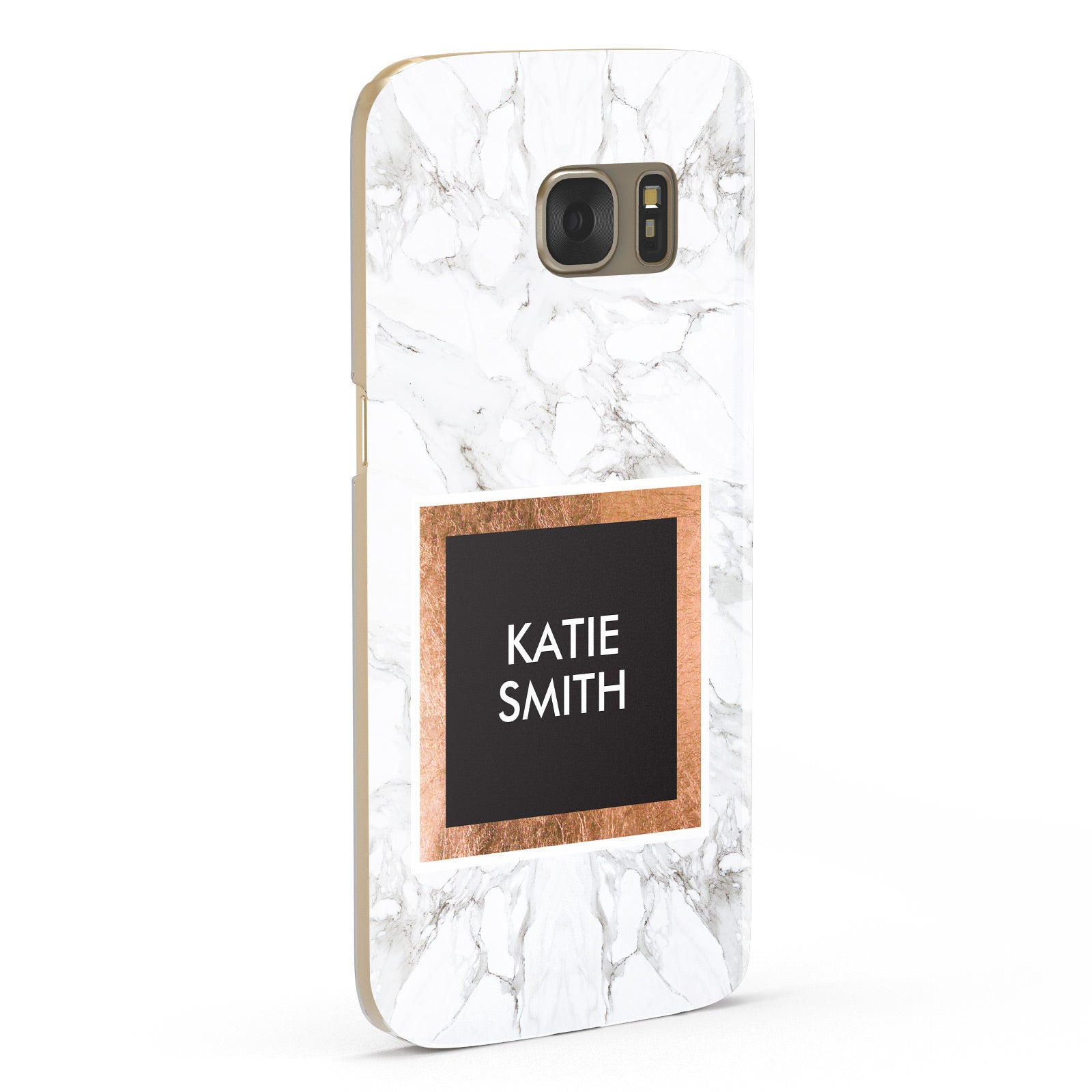 Personalised Marble Name Text Initials Samsung Galaxy Case Fourty Five Degrees