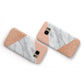 Marble Rose Gold Pink Samsung Galaxy Case Flat Overview