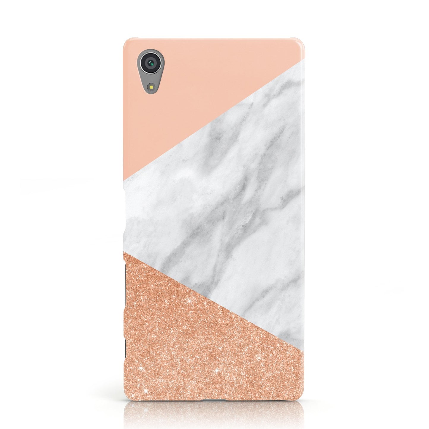 Marble Rose Gold Pink Sony Xperia Case