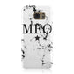 Marble Star Personalised Initials Samsung Galaxy Case