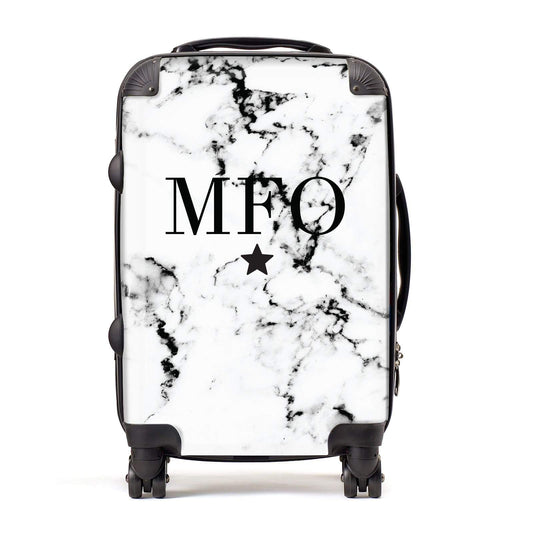 Marble Star Personalised Initials Suitcase