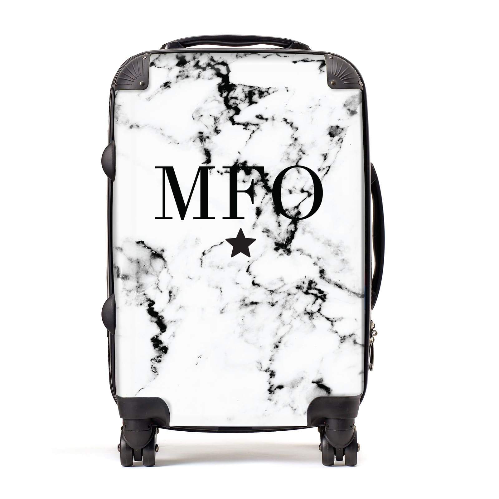 Marble Star Personalised Initials Suitcase
