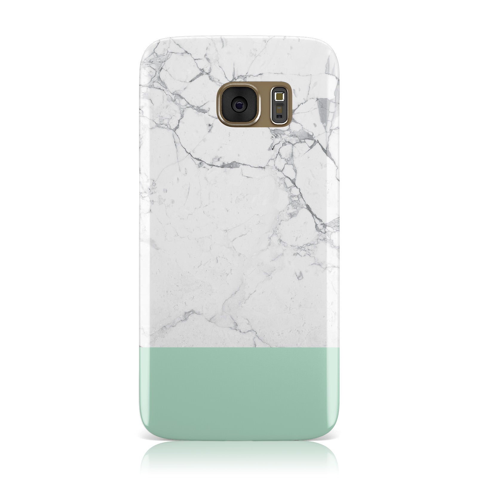 Marble White Carrara Green Samsung Galaxy Case