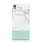 Marble White Carrara Green Sony Xperia Case