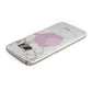 Marble White Grey Carrara Samsung Galaxy Case Top Cutout