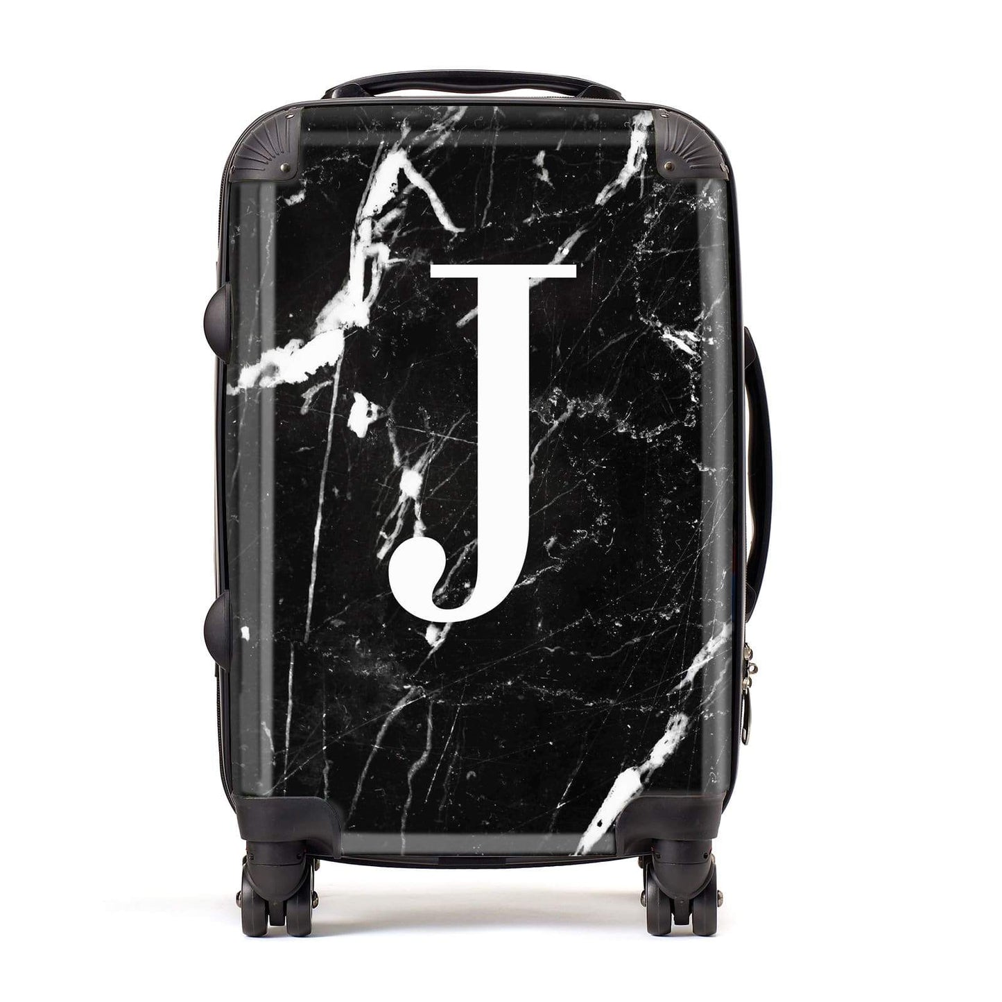 Marble White Initial Personalised Suitcase