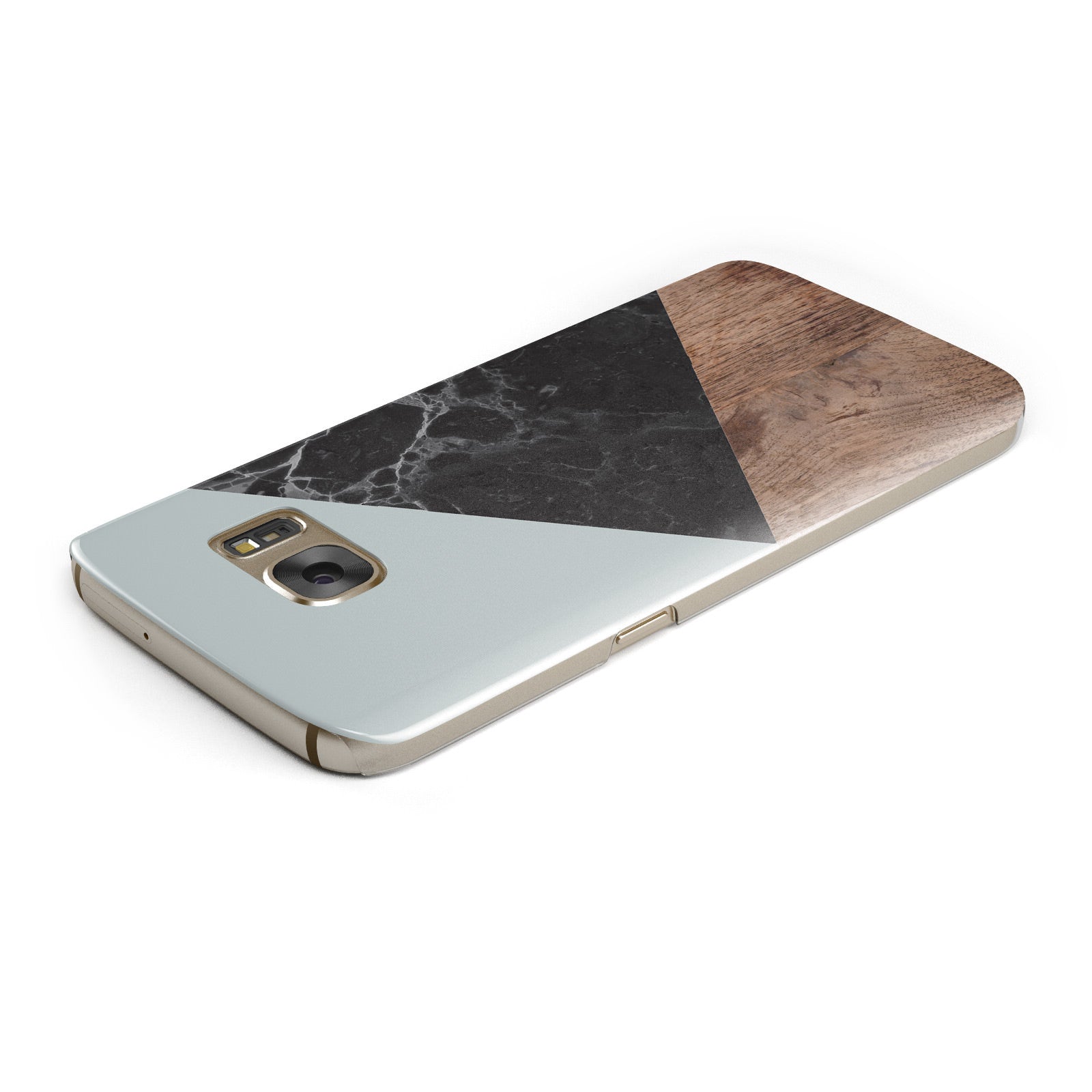 Marble Wood Geometric 2 Samsung Galaxy Case Top Cutout