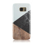 Marble Wood Geometric 2 Samsung Galaxy Case