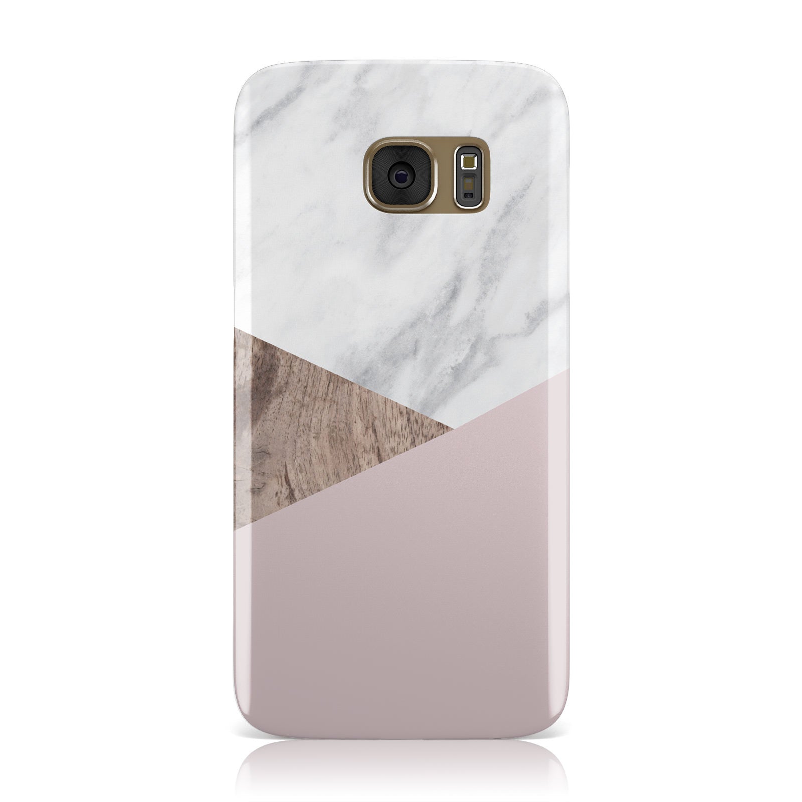 Marble Wood Geometric 3 Samsung Galaxy Case