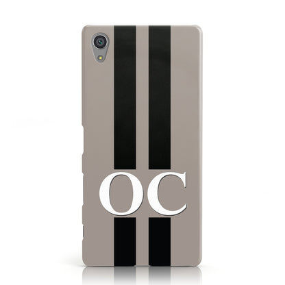 Mauve Personalised Initials Sony Xperia Case