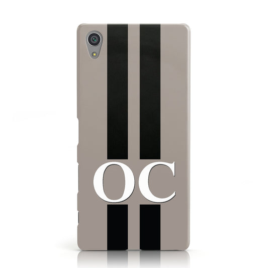 Mauve Personalised Initials Sony Xperia Case