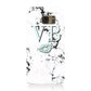 Personalised Mint Lips Initials Marble Samsung Galaxy Case