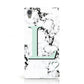 Personalised Mint Monogram Marble Heart Sony Xperia Case