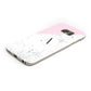 Personalised Monogram Initial Letter Marble Samsung Galaxy Case Bottom Cutout
