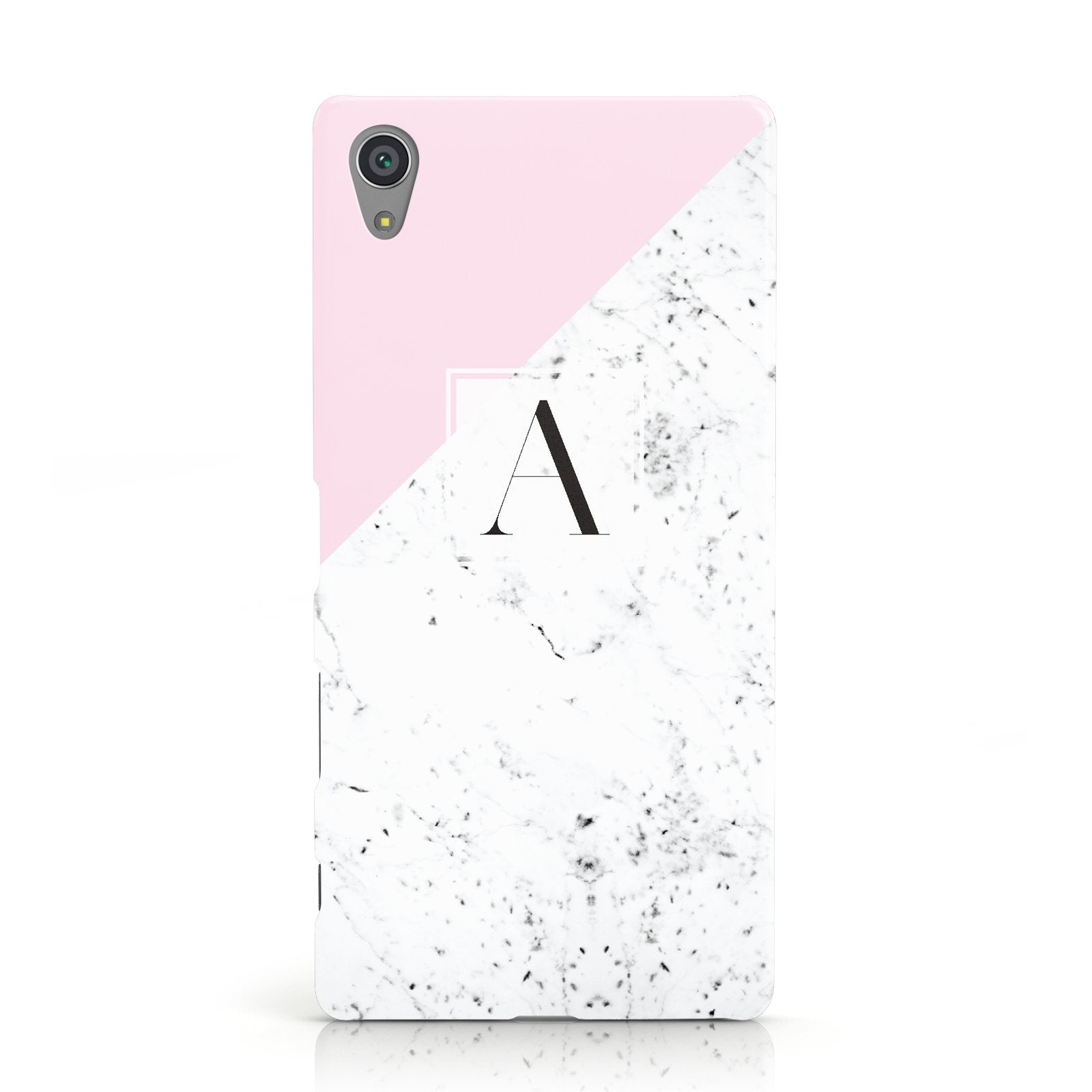Personalised Monogram Initial Letter Marble Sony Xperia Case