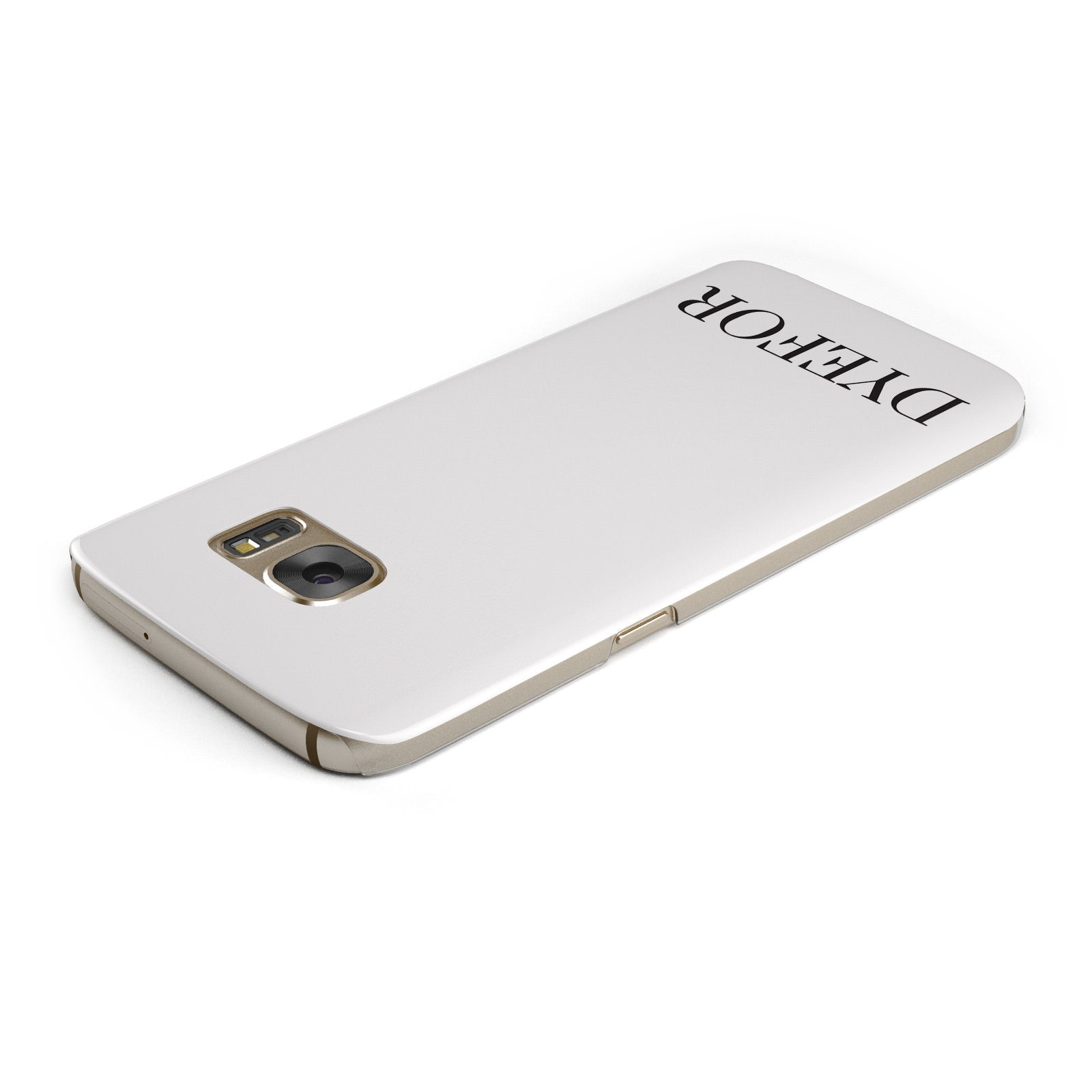 Name Personalised White Samsung Galaxy Case Top Cutout