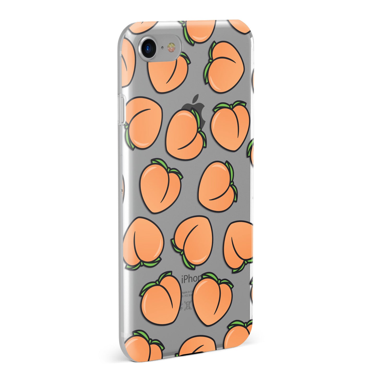 Peach Transparent Apple iPhone Case Fourty Five Degrees