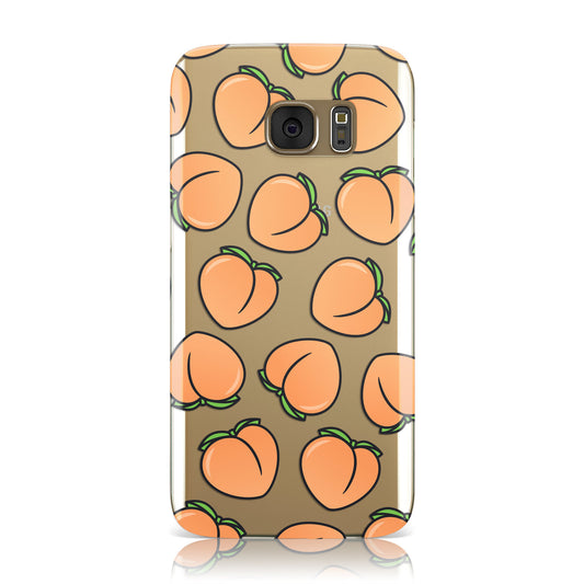 Peach Transparent Samsung Galaxy Case